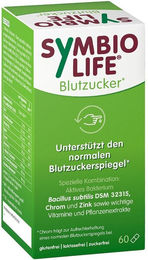 Symbiolife Blutzucker Bakterienstämme und Chrom Kapseln 60 Stück zuckerfrei glutenfrei laktosefrei – Bild 1 von 2