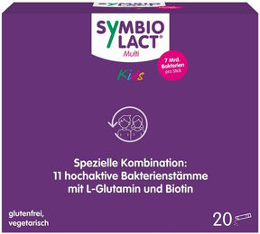 SymbioPharm SymbioLact Multi Kids Probiotika Pulver Sticks für Kinder 30 g – Bild 1 von 3