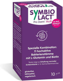 SymbioPharm Symbiolact Pro Darm Multi Pulver Sticks glutenfrei und vegetarisch – Bild 1 von 3