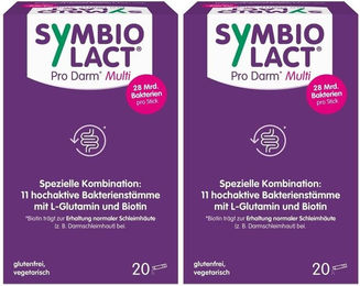 SymbioPharm SymbioLact Pro Darm Multi Sticks mit 28 Mrd. Bakterien, L-Glutamin und Biotin, vegetarisch und glutenfrei – Bild 1 von 1