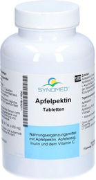 Synomed Apfelpektin Tabletten vegan glutenfrei laktosefrei hefefrei ohne Zusatzstoffe 180 Stück – Bild 1 von 1