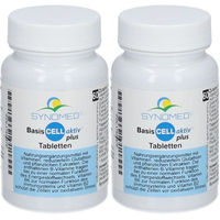 Produktbild von Synomed BASIS CELL aktiv Plus Tabletten mit B-Komplex, vegetarisch, glutenfrei, hefefrei, 60 Stück