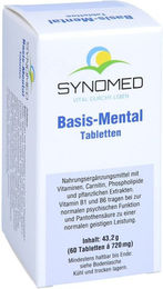 SYNOMED Basis-Mental Anti-Stress-Komplex Tabletten laktosefrei ohne Zusatzstoffe 60 Stück – Bild 1 von 1
