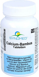 Synomed Calcium-Bambus Tabletten 120 Stück vegetarisch laktosefrei glutenfrei ohne Zusatzstoffe – Bild 1 von 1