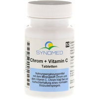 Produktbild von SYNOMED Chrom und Vitamin C Tabletten vegan laktosefrei glutenfrei