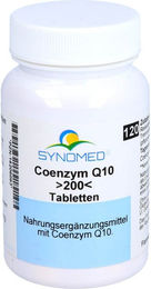 SYNOMED Coenzym Q10 Ubiquinon 200 mg Tabletten 120 Stück laktosefrei glutenfrei ohne Zusatzstoffe – Bild 1 von 1