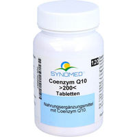 Produktbild von SYNOMED Coenzym Q10 Ubiquinon 200 mg Tabletten 120 Stück laktosefrei glutenfrei ohne Zusatzstoffe