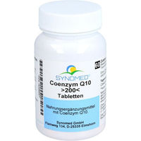 Produktbild von SYNOMED Coenzym Q10 Ubiquinon 200 mg Tabletten 60 Stück laktosefrei und glutenfrei