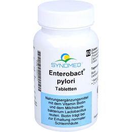 Synomed Enterobact pylori Tabletten vegan glutenfrei laktosefrei hefefrei 60 Stück – Bild 1 von 1
