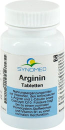 SYNOMED L-Arginin Tabletten vegetarisch laktosefrei und glutenfrei 60 Stück – Bild 1 von 1