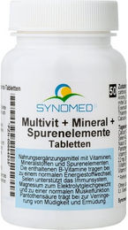 Synomed MULTIVIT+ Multivitamin, Mineralstoffe und Spurenelemente Tabletten – Bild 1 von 1
