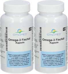 SYNOMED Omega-3 Fischöl Kapseln laktosefrei und glutenfrei – Bild 1 von 1