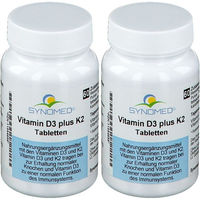 Produktbild von SYNOMED Vitamin D3 plus K2 800 IE Tabletten vegetarisch und glutenfrei 120 Stück