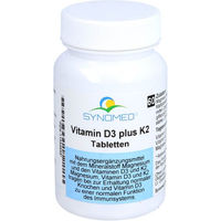 Produktbild von Synomed Vitamin D3 plus K2 Tabletten 800 IE vegetarisch und glutenfrei 60 Stück