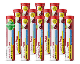 T&D Pharma Eisen Brausetabletten Kirsch Geschmack Zuckerfrei 240 Stück – Bild 1 von 5