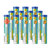 Produktbild von T&D Pharma German Magnesium Brausetabletten mit 200 mg Magnesium, Orangengeschmack, zuckerfrei, 12x20 Stück