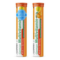 Produktbild von T&D Pharma German Multivitamin Brausetabletten Orangengeschmack zuckerfrei 2x20 Stück