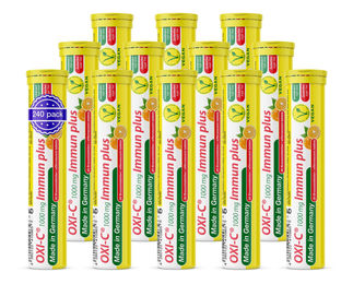 T&D Pharma Oxi-C Brausetabletten mit 1000 mg Ascorbinsäure, zuckerfrei und vegan, 240 Stück – Bild 1 von 1