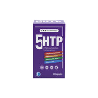 Produktbild von TAB Vitamins 5-HTP Nahrungsergänzungsmittel mit 5-Hydroxytryptophan, Baldrianextrakt, Vitamin B6 und Vitamin D3, 30 Kapseln