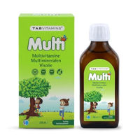 Produktbild von TAB Vitamins Multi Multivitamin und Multimineral mit Fischöl Omega-3 Flüssig für Kinder und Erwachsene Orangengeschmack 200 ml glutenfrei