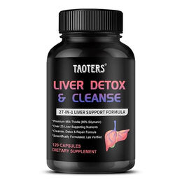 Taoters Liver Detox & Cleanse Nahrungsergänzungsmittel 120 Kapseln – Bild 1 von 4