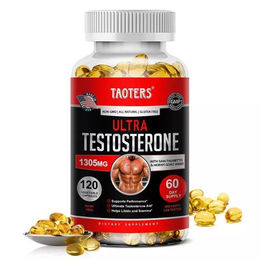 Taoters Ultra Testosterone 1305 mg Kapseln für Männer zur Unterstützung von Muskelaufbau und Energie (120 Kapseln) – Bild 1 von 4