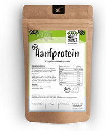 Taste Market Bio Hanfprotein Vegan ohne Zusatzstoffe – Bild 1 von 3