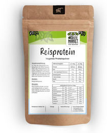 Taste Market Reisprotein Pulver Neutral Vegan Zuckerfrei Laktosefrei – Bild 1 von 1