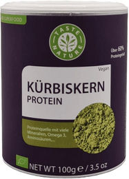 Taste Nature Bio Kürbiskernprotein Pulver vegan glutenfrei laktosefrei neutral 1000 g – Bild 1 von 1