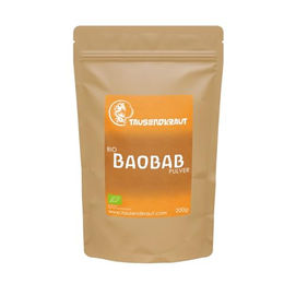 Tausendkraut Baobab Frucht Pulver Bio ohne Zusatzstoffe 200g – Bild 1 von 2