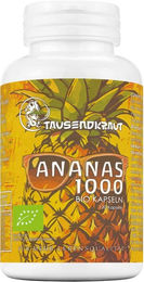 TAUSENDKRAUT Bromelain BIO Kapseln ohne Zusatzstoffe zuckerfrei 1000 Stück – Bild 1 von 1