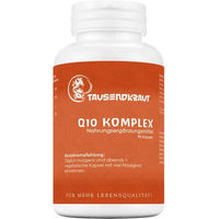 Produktbild von Tausendkraut Q10 Komplex mit Ubiquinon 30 mg vegan 90 Kapseln