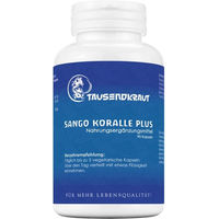 Produktbild von Tausendkraut Sango Koralle PLUS Kapseln mit Algenkalk (Sango) vegan