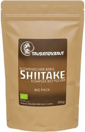 TAUSENDKRAUT Shiitake Vitalpilz Komplex Pulver Bio – Bild 1 von 2