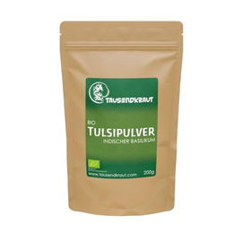Tausendkraut Tulsi Pulver Bio Indischer Basilikum 200g – Bild 1 von 3