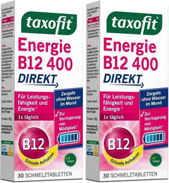 taxofit Energie B12 Lutschtabletten Vegan Zuckerfrei 60 Stück – Bild 1 von 1
