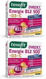 taxofit Energie B12 mit D3 und C Pulver für Erwachsene – Bild 1 von 2