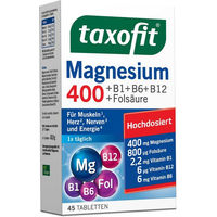 Produktbild von taxofit Magnesium 400 Tabletten für Erwachsene und Sportler