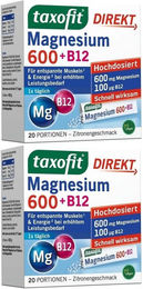 taxofit Magnesium 600 mit Vitamin B12 Sticks für Erwachsene – Bild 1 von 1