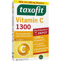 Produktbild von Taxofit Vitamin C 1300 Ascorbinsäure Tabletten ohne Zusatzstoffe für Erwachsene 30 Stück