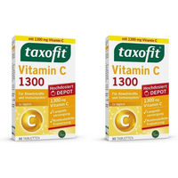 Produktbild von taxofit Vitamin C 1300 Tabletten mit Ascorbinsäure ohne Zusatzstoffe für Erwachsene 30 Stück