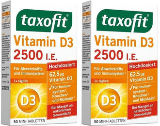 taxofit Vitamin D3 2500 I.E. Tabletten – Bild 1 von 1