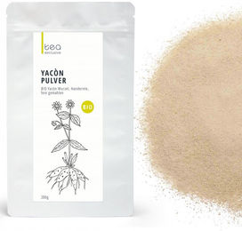 tea exclusive Yacon Wurzel Pulver Bio ohne Zusatzstoffe 200 g – Bild 1 von 2