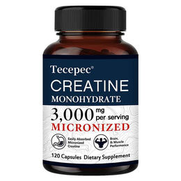 Tecepec Creatine Monohydrat 3000 mg Kapseln 120 Stück – Bild 1 von 3