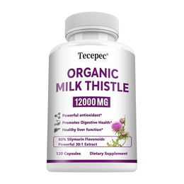 Tecepec Organic Milk Thistle 12000 mg Bio Kapseln 120 Stück – Bild 1 von 3