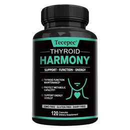 Tecepec Thyroid Harmony Nahrungsergänzungsmittel mit Nährstoffen für die Schilddrüse 120 Kapseln – Bild 1 von 4