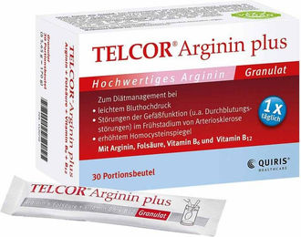 Telcor Arginin plus Pulver zuckerfrei glutenfrei laktosefrei 30 Beutel – Bild 1 von 3