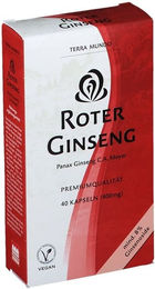 Terra Mundo Roter Ginseng 400 mg Bio Kapseln vegan – Bild 1 von 2