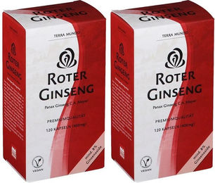 Terra Mundo Roter Ginseng Kapseln Bio 120 Stück – Bild 1 von 1
