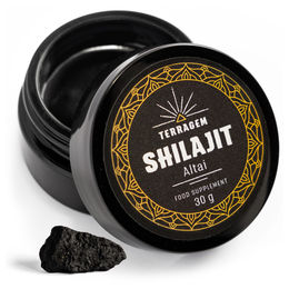 TERRAGEM Shilajit Altai Mumijo Naturharz mit Fulvinsäure und Mineralien 30g Glas – Bild 1 von 4